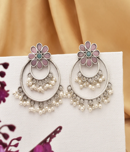 Pearl Chandbali Earrings