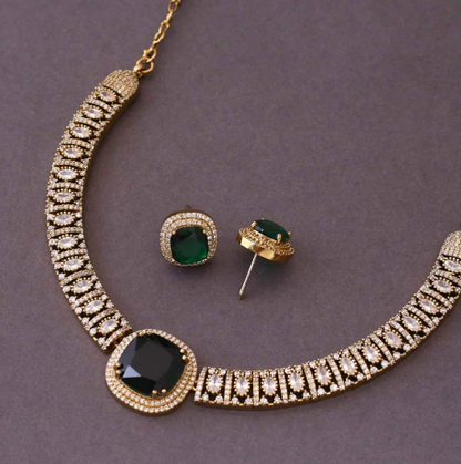 British Emerald Necklace Set